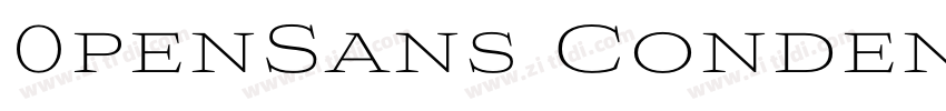 0penSans CondensedLi字体转换